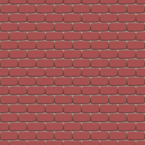 レンガ壁の背景。シームレス パターン - ベクター画像