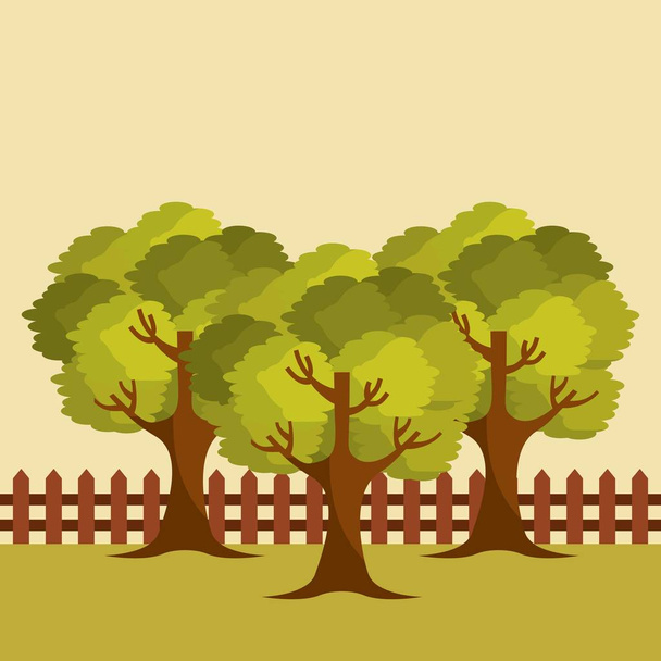 дерево ландшафтний дизайн
 - Вектор, зображення