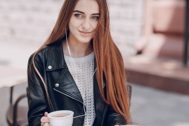 girl in the cafe - Fotografie, Obrázek