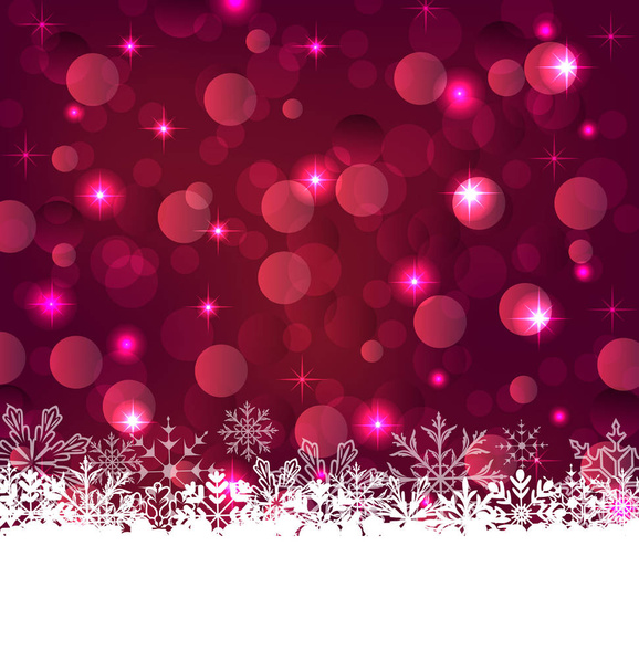 Weihnachten glühenden Hintergrund mit Schneeflocken - Foto, Bild