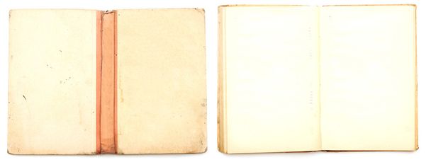 Vieux livre ouvert isolé sur fond blanc
 - Photo, image