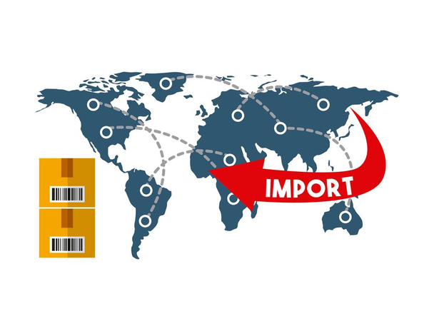 design de importação e exportação
 - Vetor, Imagem
