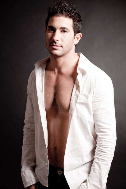 Fashion male model standing - Foto, afbeelding