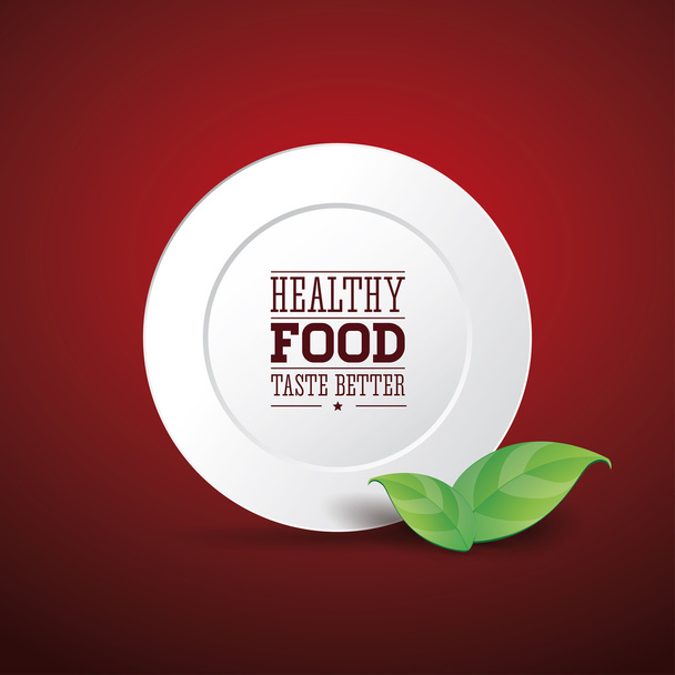 Healthy food taste better - Vector, Image