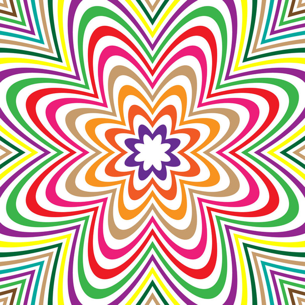 Concentric lines with distortion - Vector, Image