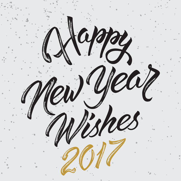 Gelukkig Nieuwjaar wensen 2017 - Vector, afbeelding