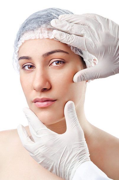 Woman under the plastic surgery - Foto, Imagem