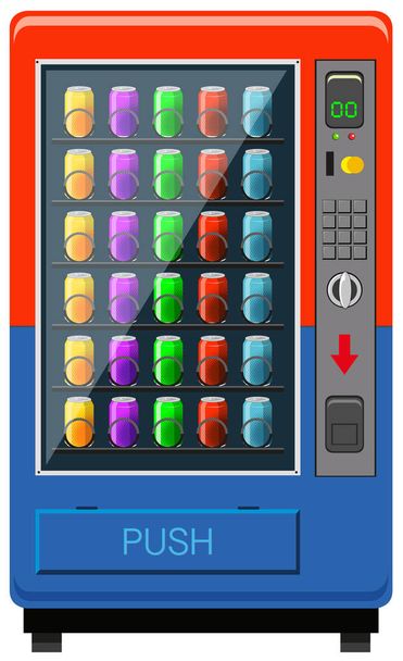 Distributore automatico di colore rosso e blu
 - Vettoriali, immagini