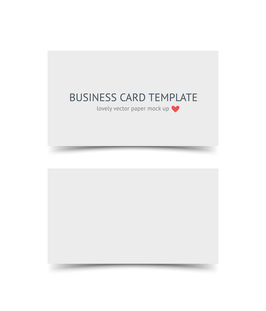 Business card template mock up - Vetor, Imagem