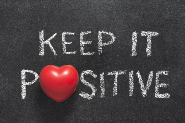 keep it positive heart - Photo, Image