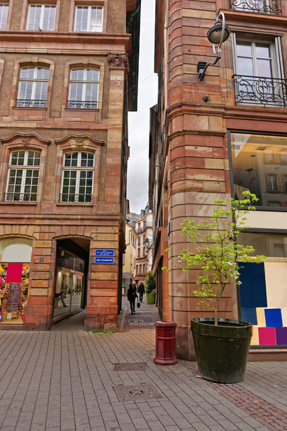 Narrow Street in Strasbourg in France - Fotó, kép