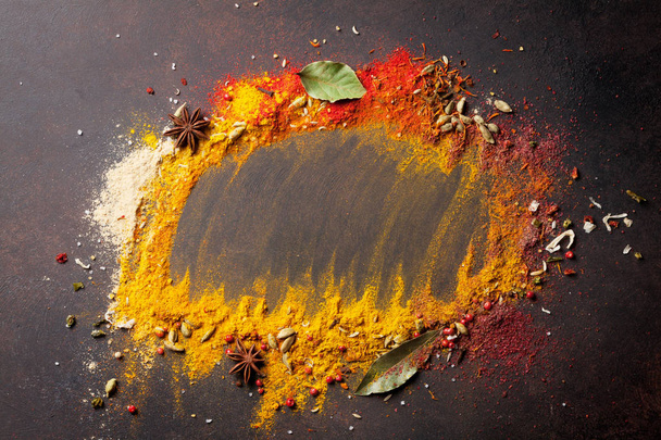 Various spices on table - Photo, Image