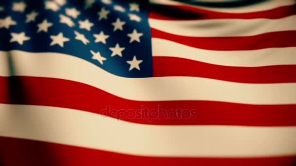 Bella bandiera degli Stati Uniti che sventola nel vento
 - Filmati, video