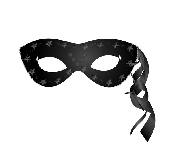 Realistic black carnival mask - Photo, image