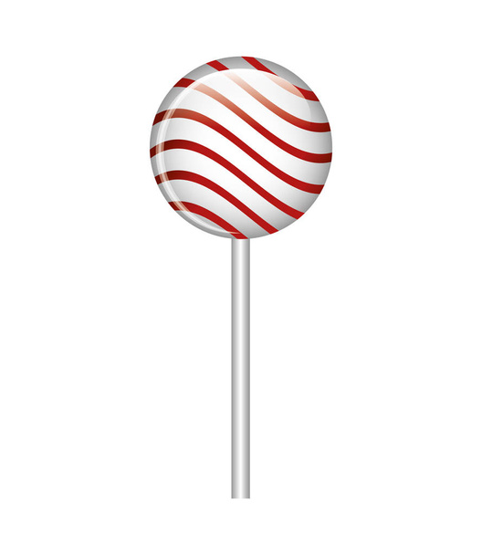 caramelo lollipop dulce aislado icono
 - Vector, Imagen