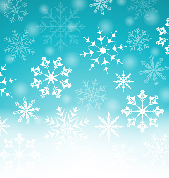 Xmas blue background with snowflakes and copy space for your tex - Valokuva, kuva
