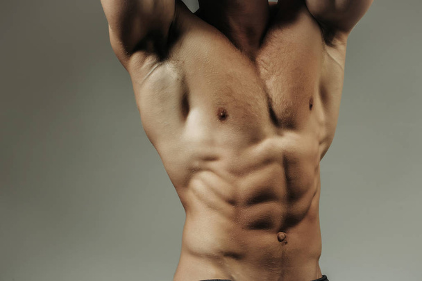 sexy muscular man athlete - Foto, Imagen