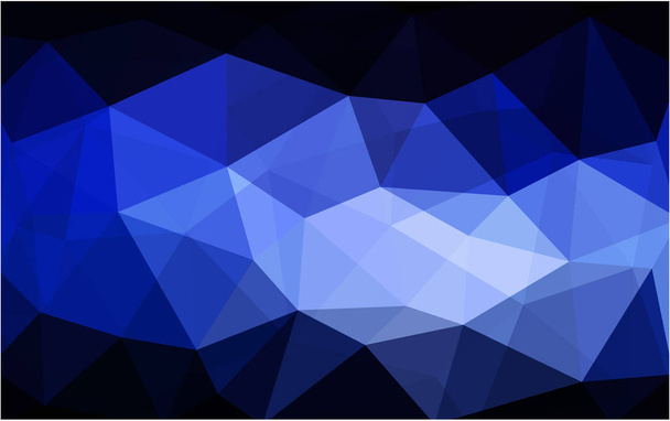 Padrão de design poligonal azul escuro, que consistem em triângulos e gradiente no estilo origami
 - Vetor, Imagem