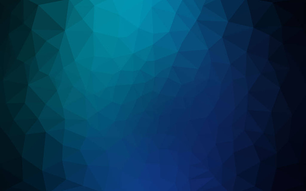 Multicolor groene, blauwe veelhoekige ontwerppatroon, die bestaan uit driehoeken en verloop in origami stijl. - Vector, afbeelding