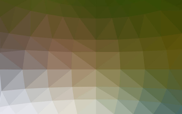 hellgrünes, rotes polygonales Muster, das aus Dreiecken und einem Farbverlauf im Origami-Stil besteht - Vektor, Bild