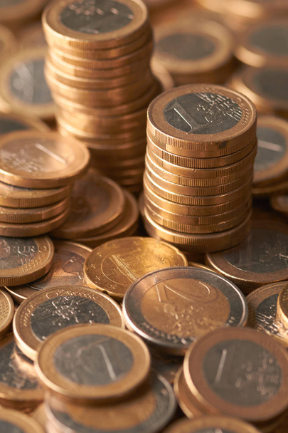 euro coins background - Фото, зображення