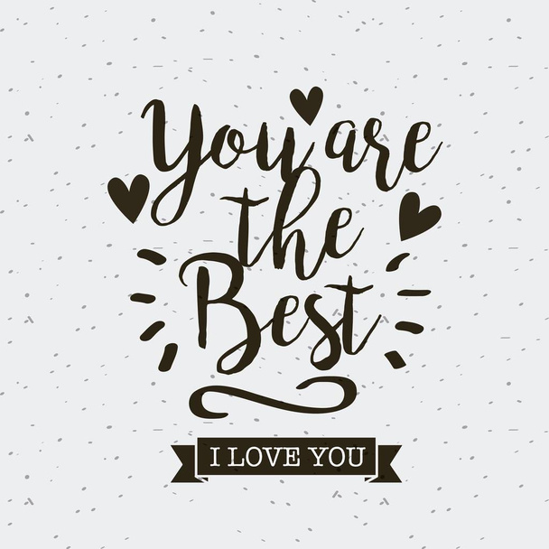 card of i love you design - Vector, Image