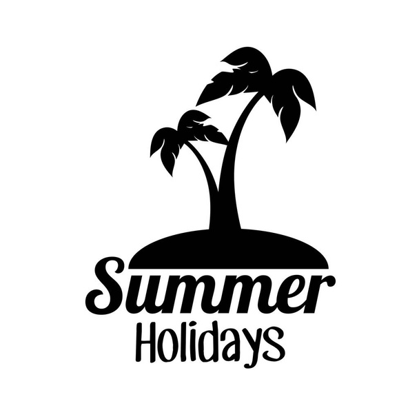 summer vacations holiday poster - Vector, Image