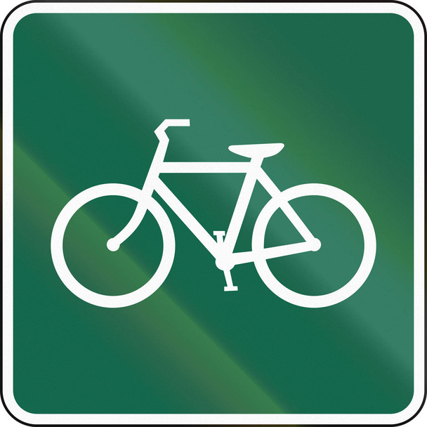 Estados Unidos MUTCD señal de tráfico - Ruta en bicicleta
 - Foto, Imagen