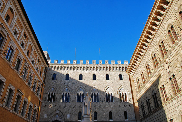 Salimbeni square, Siena, Tuscany, Italy - Photo, Image