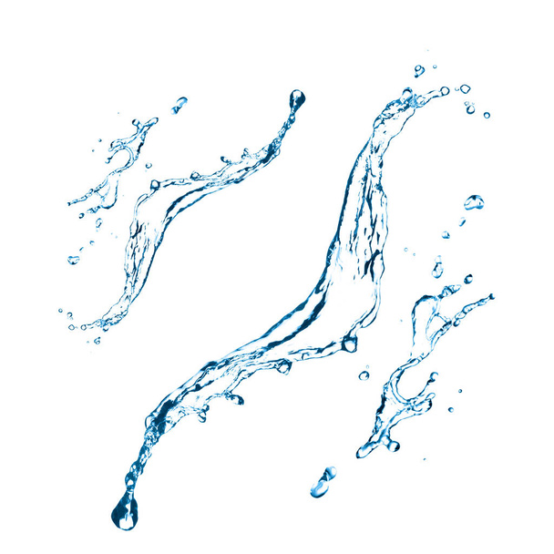 брызги воды на белом
 - Фото, изображение