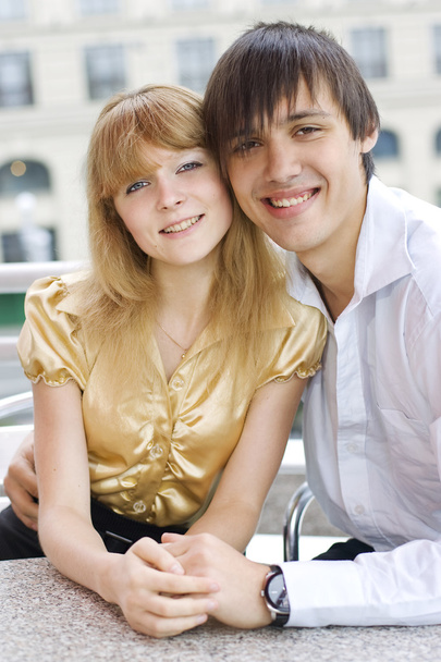 Close-up of a young couple in love - Photo, Image