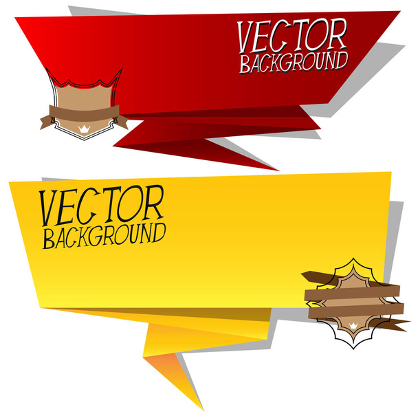 Two label, sticker, Banner, Tag, vector design. - Vector, Image