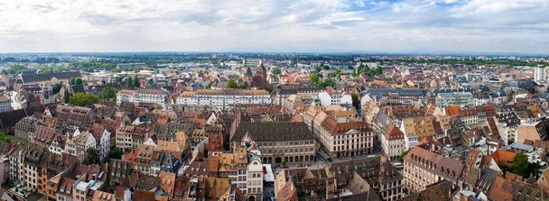 View of Strasbourg from a roof of the cathedral - Photo, Image