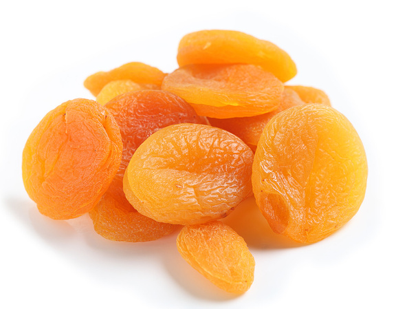 Dried apricots from above - Photo, Image