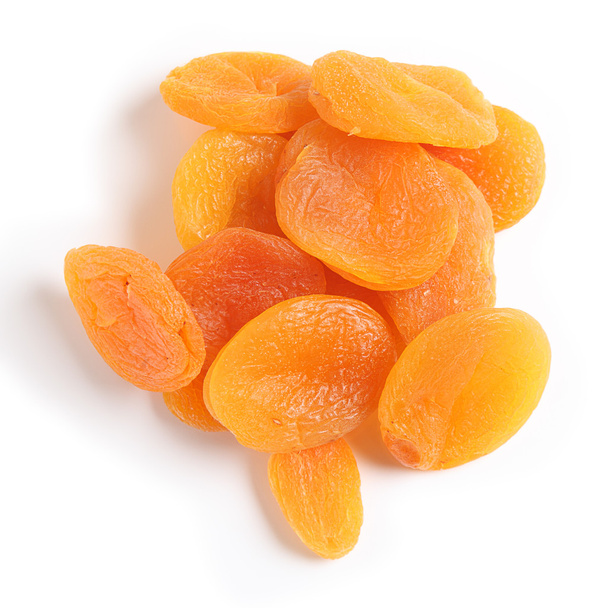 Dried apricots from above - Photo, Image