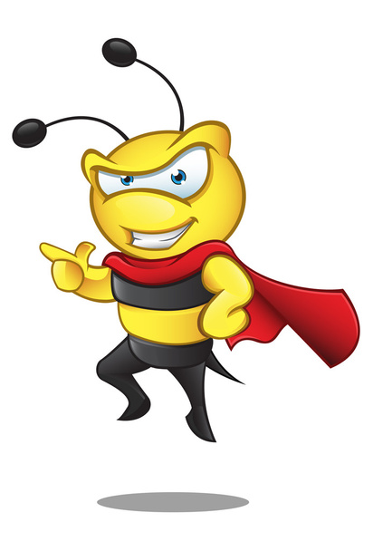 Super bee - polohovací - Vektor, obrázek