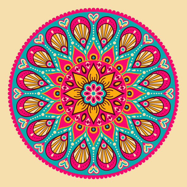 Vector indian Mandala - Wektor, obraz