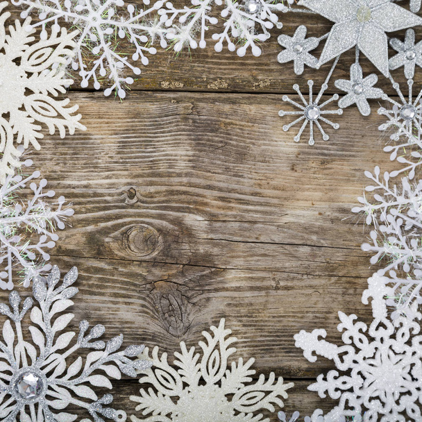 Рамка з різдвяних сніжинок
   - Фото, зображення