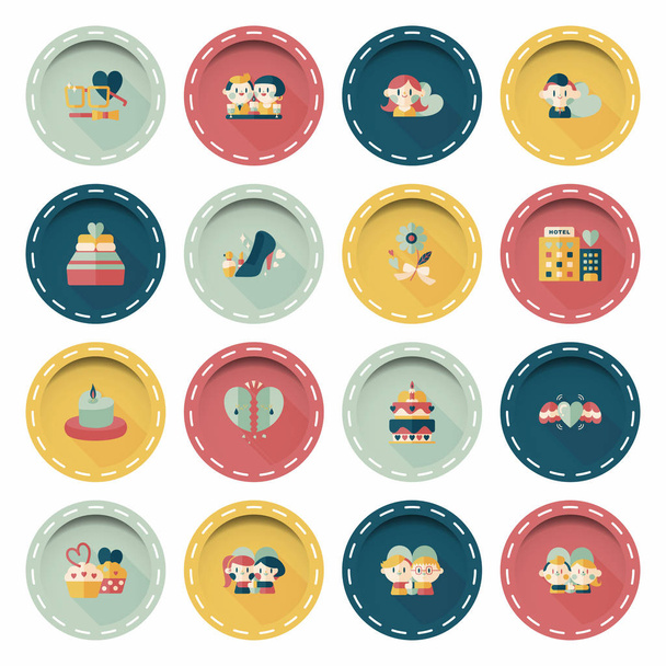 conjunto de ícones do dia dos namorados - Vetor, Imagem