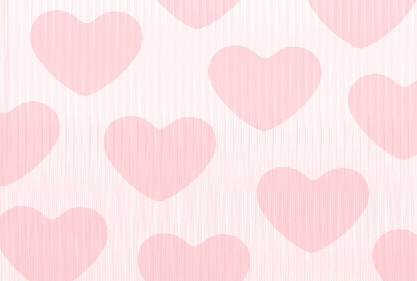 Valentijn hart Japanse papier achtergrond - Vector, afbeelding