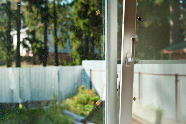 Window with mosquito net - Foto, Imagen