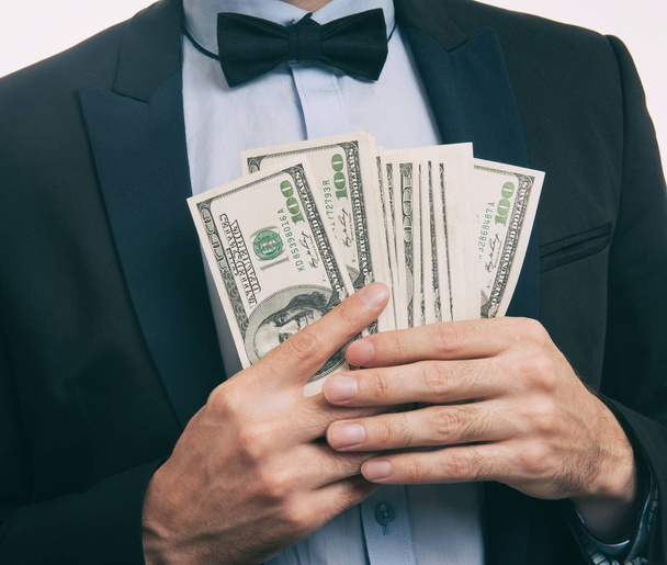 businessman with money - Foto, afbeelding