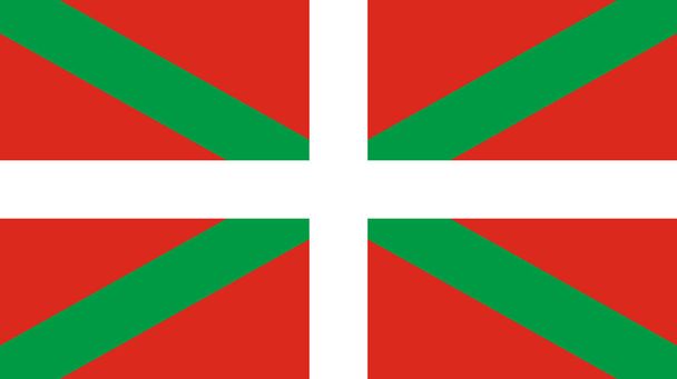 Flaga kraju Basków - Wektor, obraz