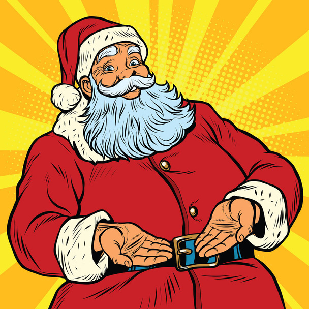 Retro Santa Claus New year and Christmas - Vecteur, image