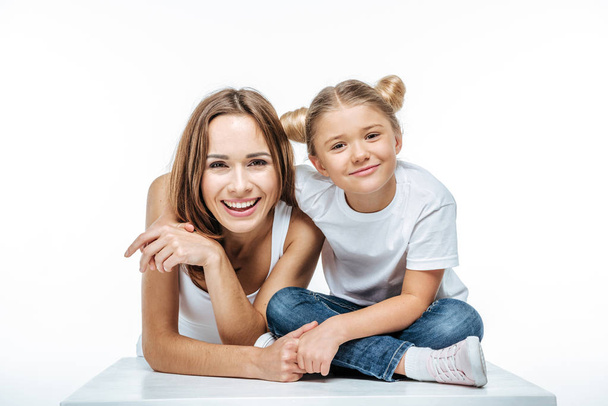 Smiling mother and daughter  - Foto, imagen