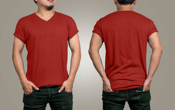 Camiseta maqueta, concepto de diseñador
 - Foto, Imagen
