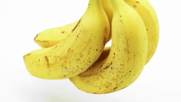 bunch of bananas suspended in the air  - Footage, Video