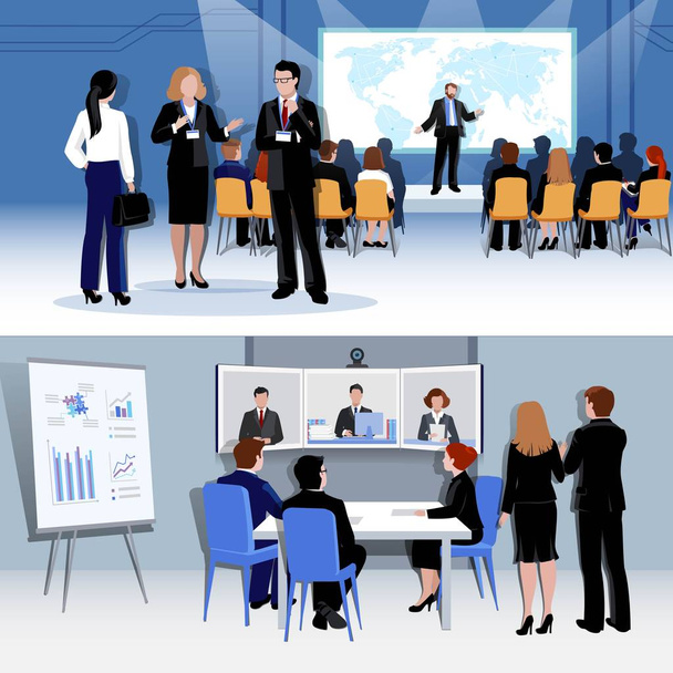 People Meeting Concept - Vector, Image