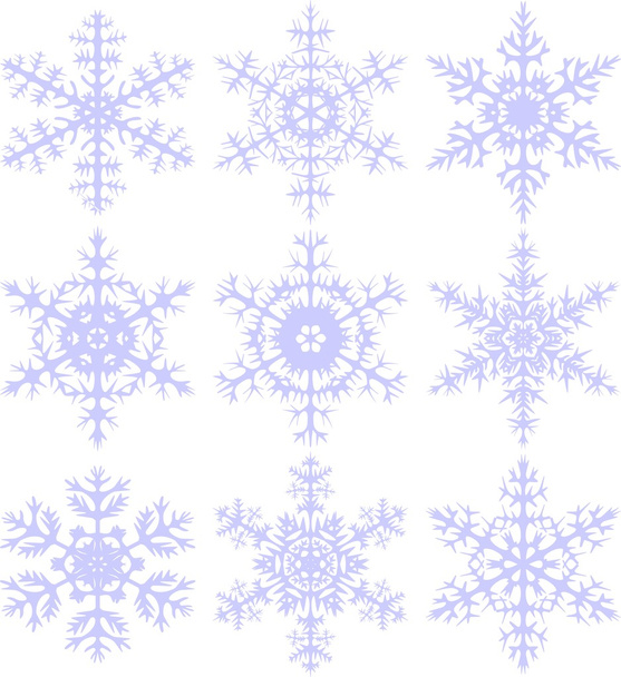 Płatki śniegu - Wektor, obraz