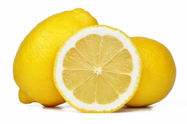 Sliced Lemon isolated - Foto, Imagem